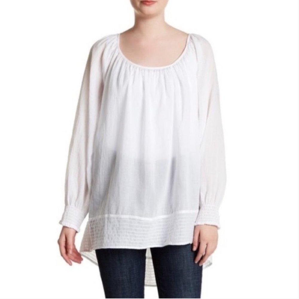 ANINE BING Cotton Peasant Boho Oversized Tunic